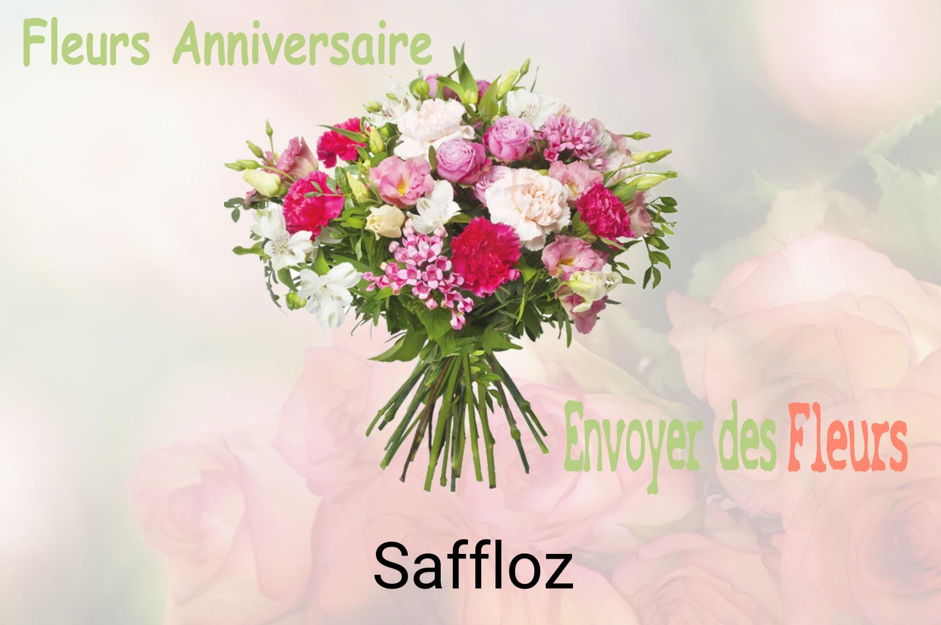 Bouquet de fleurs d’anniversaire livré à Saffloz